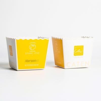 China Custom Logo Coated Paper Packaging Parcel Box For French Fries In CMYK Printing for sale