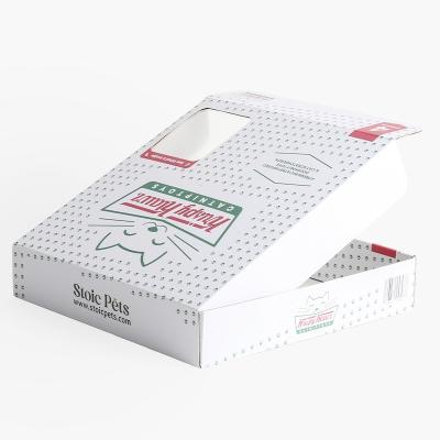 China Pizza-Verpackungskiste Wellpappe mit kleinen Fenstern zu verkaufen