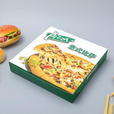 China Custom Print Paper Degradable Triangle Pizza Box With Membranae Tectoria Printing for sale