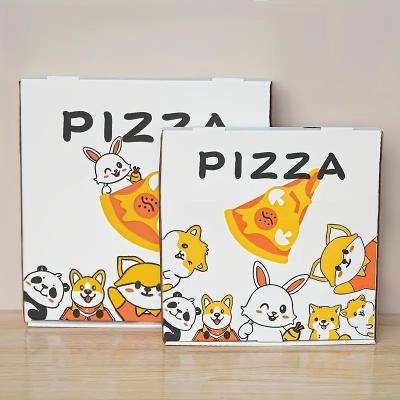 China Custom Print Round Kraft Paper Pizza Packaging Box for Food Catering for sale