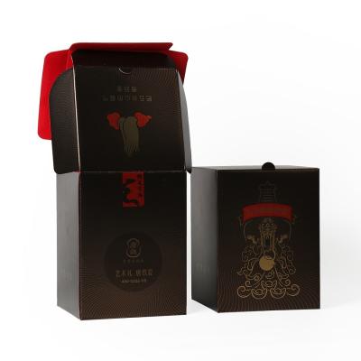 China Custom Order White Paperboard Gift Boxes Design for Black Tuck End Box Special Finish for sale