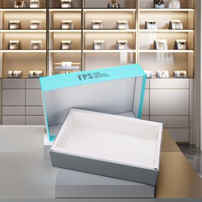 China OEM Logo Rigid Custom Jewelry Gift Boxes Coated Paper Gift Packaging Box for sale