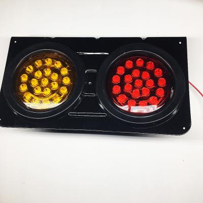 China Factory Direct ABS 3-5W Combination 24V Red Yellow Rear Led Tail Light For Truck 2pcs/set WD-803 for sale