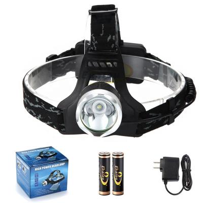 China New 1800lm XML T6 Led Headlight Camping Camping Hiking Headlight 18650 Batteries Charger Rechargeable Outdoor Sport Bike Bicycle Light for sale