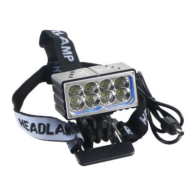 China Bright 13000LM 8 X xml u2 LED Bicycle Light LED Headlight Bike Lamp Headlight with Battery Pack and Charger for CREE Camping XML T6 LED for sale