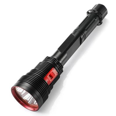 China Factory Wholesale 4led XHP70.2 Lumen LED Flashlight Camping Dive Torch 200m Underwater Waterproof High Dive Tactical Submersible Light for sale