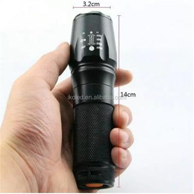 China Adjustable Camping XM-L T6 LED Flashlight w-878 2000Lm Zoomable LED Torch Light By 26650/18650/3xAAA Battery for sale