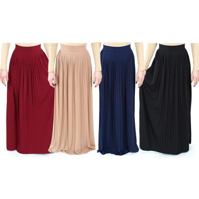 China Islamic clothing ladies fashion sexy skirt solid color sleeveless high waist long for muslim women for sale