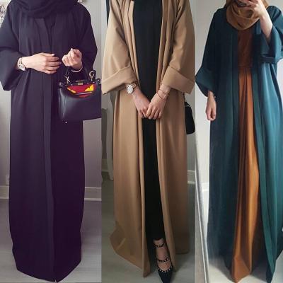 China New Pattern Dubai Abaya Wholesale Kaftan Open Abaya Muslim Dress For Woman M L XL XXL XXXL for sale