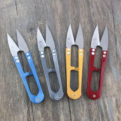 China Wholesale Portable U-shaped Fishing Line Household Stainless Steel Wire Scissors Tailor Scissors Sewing Shears for sale