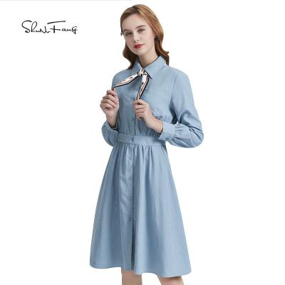 China Anti-static ladies T-shirt dresses summer ladies dresses ladies short dresses for sale