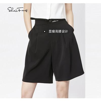 China New Women's Summer Casual High Waisted Black Women's Shorts Pants Shorts Viable All-match for sale