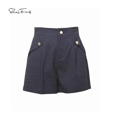 China Viable best-selling hot-selling ladies light up casual shorts with side pockets for sale