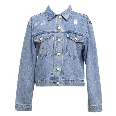 China Shunvfang 2021 new fashion women's jacket denim jacket ladies long sleeve jacket Anti-wrinkle for sale