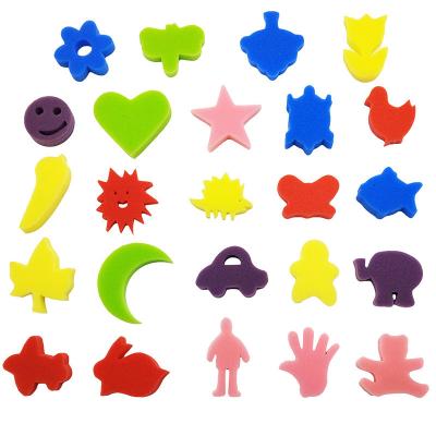 China DIY Educational Cute Sponge Xinbowen Shape Foam Sponge Different Stamp for sale