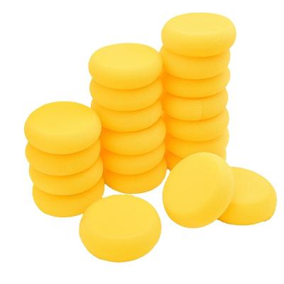 China Xinbowen Cheap Soft Yellow Round Sponge Foam Stocked Drawing Sponge For Painting for sale