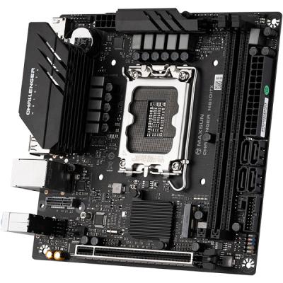 China Mini Motherboard CPU 12100 / 12400F / 12400 (INTEL H610 / LGA 1700) DDR4 M.2 ITX Desktop Computer Challenger H610 MAXSUN 12th Supports Intel for sale