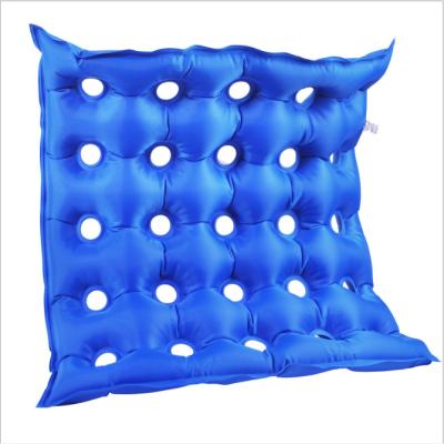 China Foldable Anti Bedsore Inflatable Cushion Environmental Protection PVC Household Decubitus Cushion With Square Holes Anti-Hemorrhoids Cushio for sale