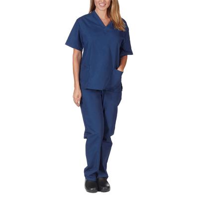 China Breathable Comfortable Women And Men Medical Scrubs Nurse Uniform Custom Color Size Nursing Uniform Set for sale