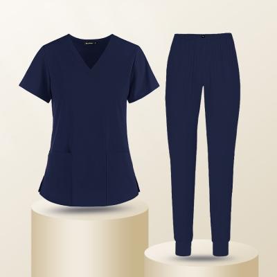 China Breathable Comfortable Unisex Medical Scrub Suit Sets Cheap Fashionable Nurse Uniforms For Hospital for sale