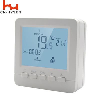 China Cheap Price Gas Boiler Heating Modern Cable Programmable Thermostat With Child Safety Lock for sale