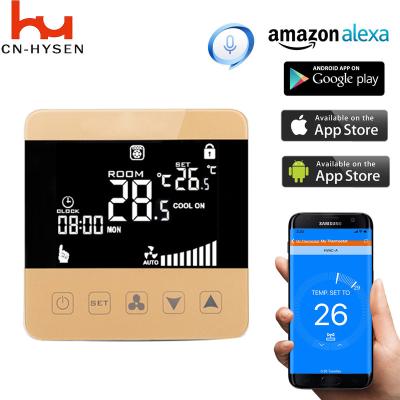 China Modern Smart Tuya Wifi FCU Mode Cooling Air Condition Thermostat Heating Remote Control Smart Life for sale