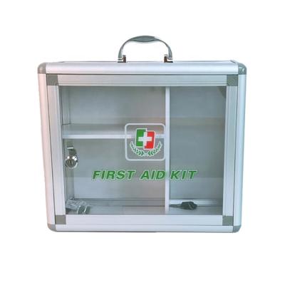 China Durable CE ISO Approved Aluminum First Aid Supplies Case Metal Health Care Empty Medical First Aid Tackl Box For Home, Workplace for sale