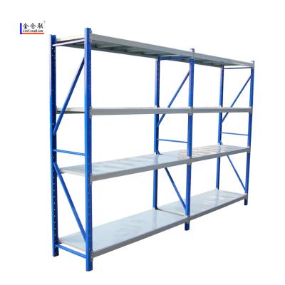 China Customized Standard Stainless Steel Corrosion Protection Light Duty Rack Warehouse Storage Shelves for sale