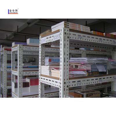 China Esd Protection Customized Industrial Lightweight Universal Corner Warehouse Light Steel Shelving Shelving for sale