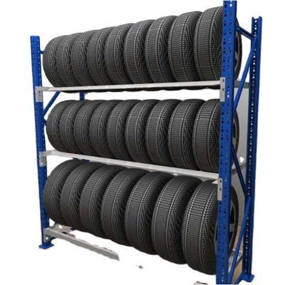 China Other Store 2022 4S Hot Selling Adjustable Middle Tire Rack Tire Storage Rack for sale