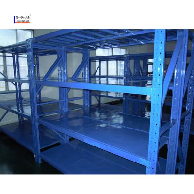 China Multi Storage Rack Corrosion Protection Purpose Adjustable Medium Duty Rack Shelf Shelving for sale