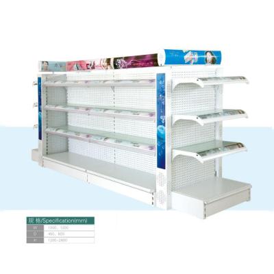 China Good Quality Corrosion Protection Cosmetics Shelf Design Grocery Retail Display Racks Gondola Shelving Supermarket Shelf for sale