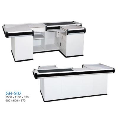 China Corrosion Protection Supermarket Cashier Edge Steel Belt Sets Packing Plastic Type Aluminum Desk Cash Cash Box for sale