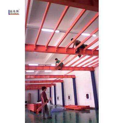 China Custom Corrosion Protection Mezzanine Shelving System Warehouse Storage Steel Structure Attic Shelving Platform for sale