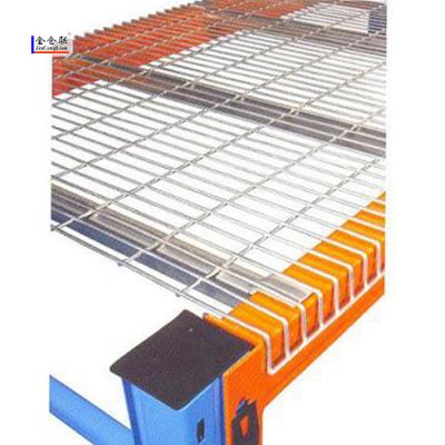 China Inside Use Warehouse Laying Steel Layer Net Storage Shelf Reinforcement Tray Shelving System for sale