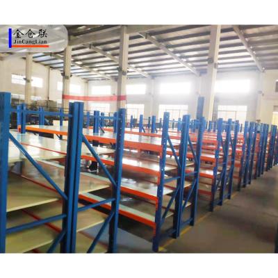 China Corrosion Protection Powder Coated Heavy Duty Metal Warehouse Storage Tray Shelving System Stacking Racks And Shelves for sale