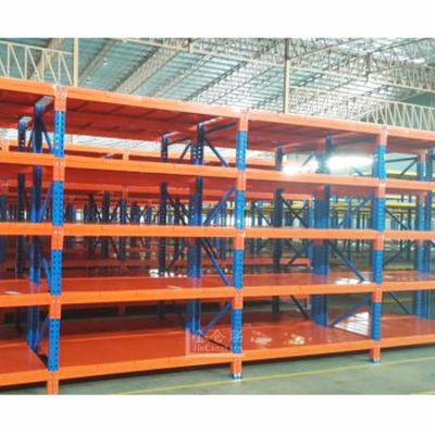 China Corrosion Protection Boltless Racking Shelves 5 Tier Metal Storage Rack Shelf Stacking Racks And Shelves for sale