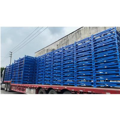 China Suitable for Outdoor Warehouse Storage Stacking Tools Rack Rack Factory Supply Storage Folding Stackable Shelves for sale