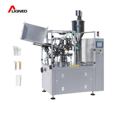 China Food esay to operate plastic and aluminum tube filling and sealing machine tube filling machine for in vitro worm release drops for pets for sale