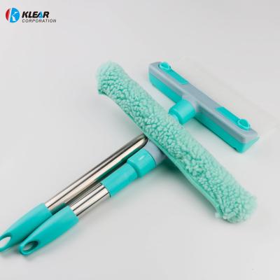 China Durable Window Water Cleaner Brush Household Telescopic Mirror Pole Scraper Scraper Tool Kit for sale