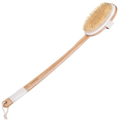 China Long Handle Bath Body Cleaning Brush Natural Bristle Brush for sale