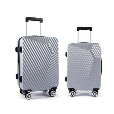 China ABS Trolley Cases Wholesale Hard Suitcase Travel Luggage Bag Carry On Trolley Luggage 3 Piece ABS PC Luggage Set for sale