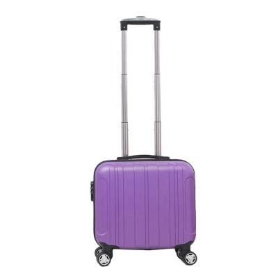 China Fashionable ABS Light Weight 4 Wheels Small Cabin Luggage Carry On Trolley Suitcase Bag Hard Shell Luggage Bag for sale