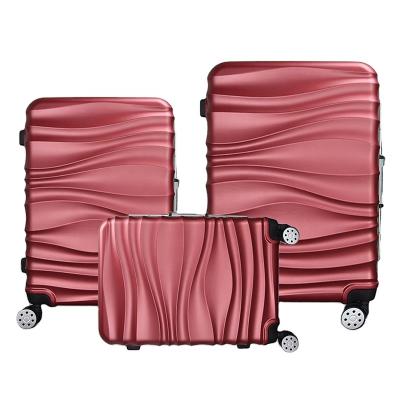 China Shop Clothing Store PC 3 Pcs Travel Trolley Luggage Set Aluminum Frame Travel Bags Luggage Carry On Suitcase for sale