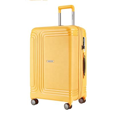 China School Style Carry On Suitcase PP \ Travel 3pcs High Quality Long Distance Luggage \ etc. new frame plastic trolley luggage set for sale