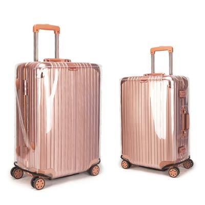 China Washable Travel Suitcase PVC Customized Travel Luggage Protector Baggage Suitcase Cover for sale