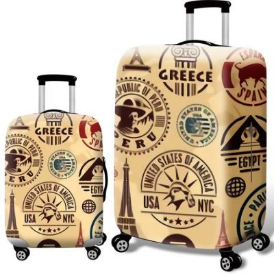 China Customized Washable Elastic Travel Suitcase Travel Baggage Protector Baggage Suitcase Cover for sale