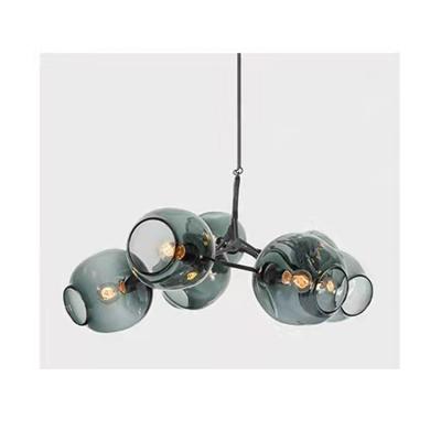 China Contemporary Round Multi Head Kitchen Chandelier Glass Chandeliers And Pendant Lights for sale