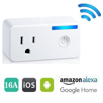 China Wifi Controlled Plug Sockets With Voice Control , Wifi Timer Plug for sale