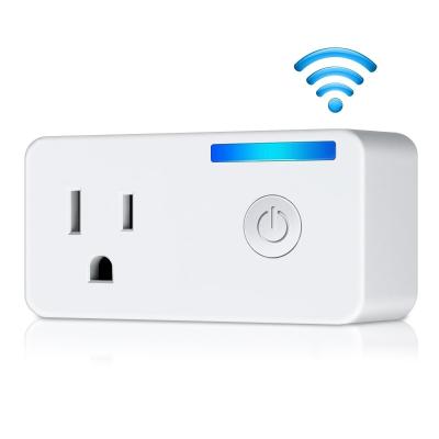 China 2.4 GHz Energy Monitoring Wifi Plug Socket Compatible With Amazon Alexa And Google Assistant for sale